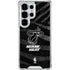 NBA Miami Heat Black Animal Print Galaxy S25 Ultra Clear Case
